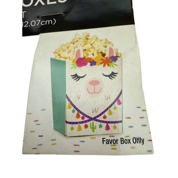 Llama-Themed Favor Boxes Set Of 8 - Picture 1 of 2